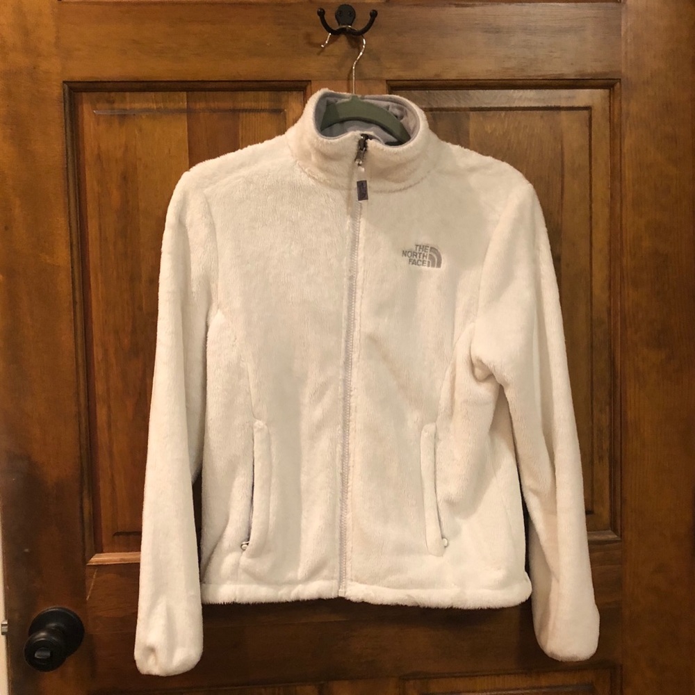 White full-zip jacket by The North Face